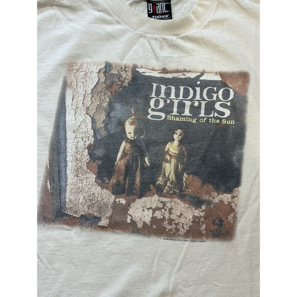 Vintage 1997 Indigo Girls Album Promo T-shirt "Shaming of the Sun" Double Sided - Picture 2 of 8